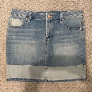 Two Tone Jean Skirt